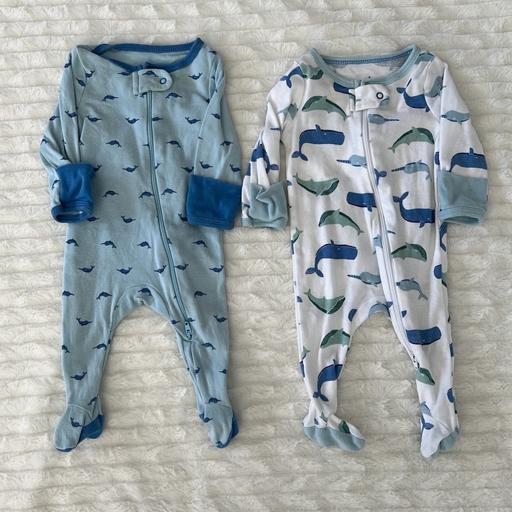 Cloud Island Newborn Footie Pajamas